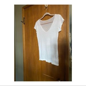 Sheer white t-shirt